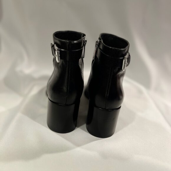 Black Leather Ankle Boot - Picture 6 of 7